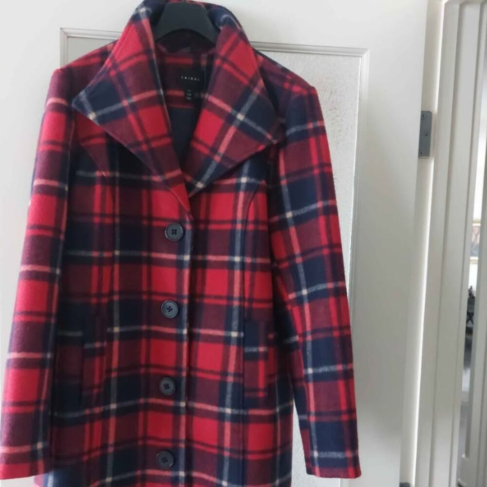 Tribal Plaid Coat
